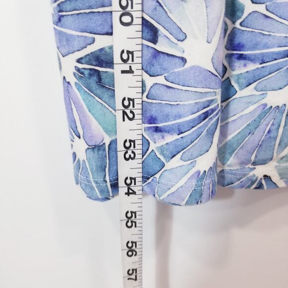 Soft Surroundings Women size Small Castel Maxi Dress Blue White - Picture 6 of 11